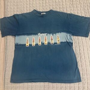 Vintage 2001  Budweiser Blue Tie-Dye Tee Sz M/L